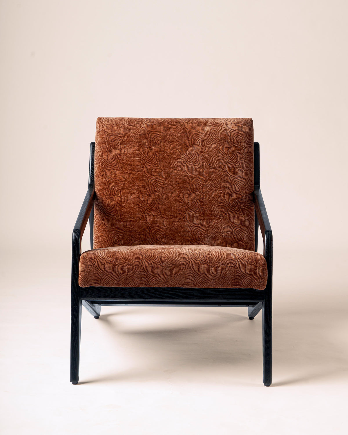 Frida Wooden Upholstered Armchair