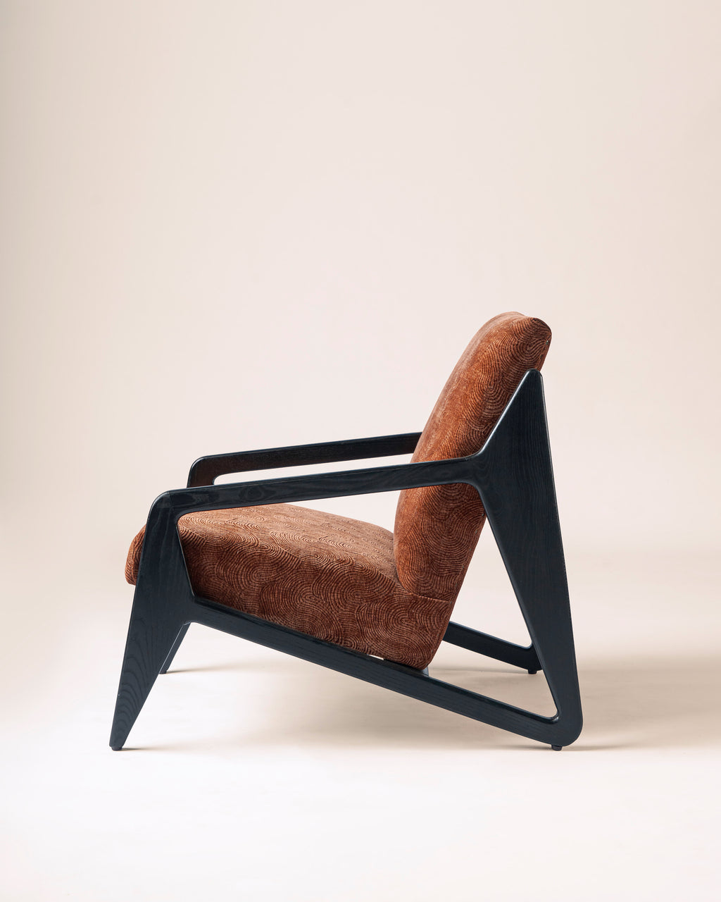 Frida Wooden Upholstered Armchair