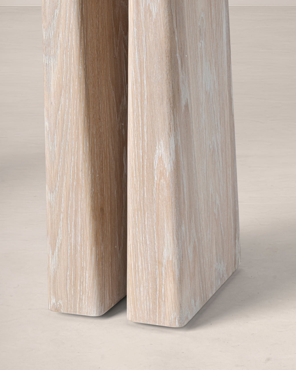 Newton Oak Wooden Console Table with Stone Top