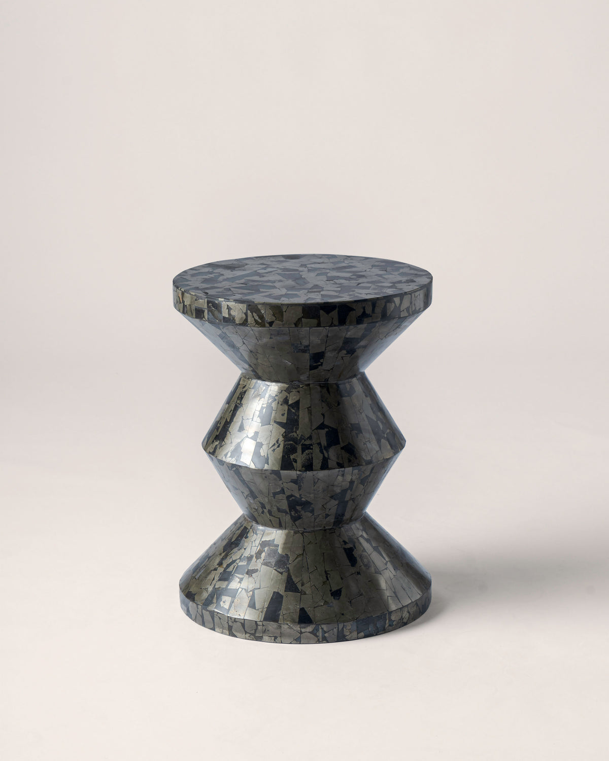 Klimt Wooden/Pyrite Side Table