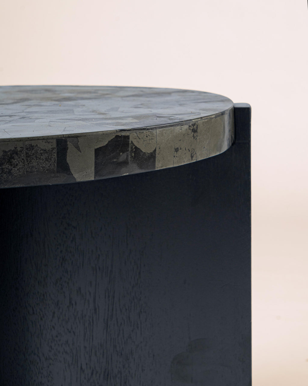 Gogh Oak Wood/Stone Side Table