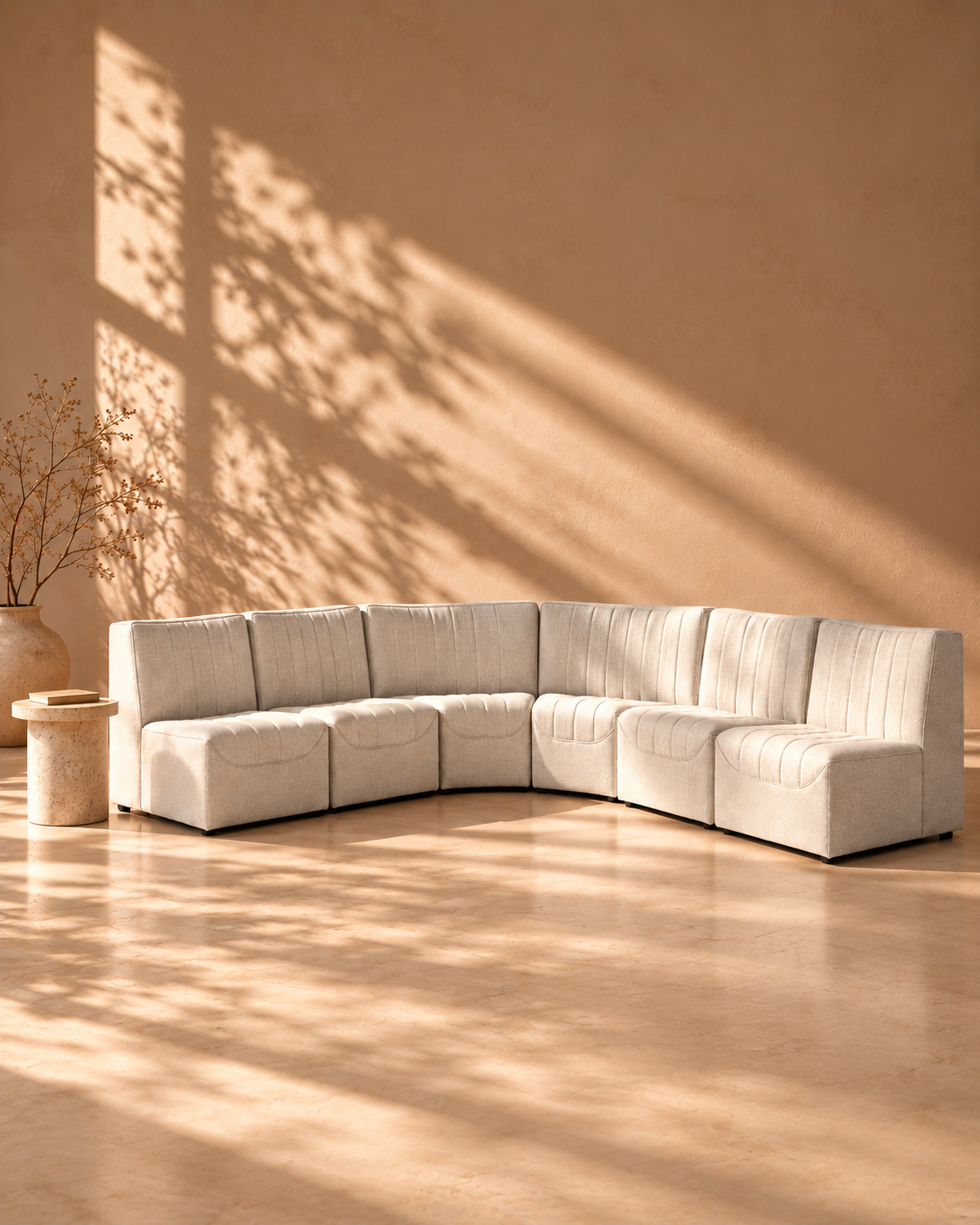 Raphael Wooden Upholstered Sofa