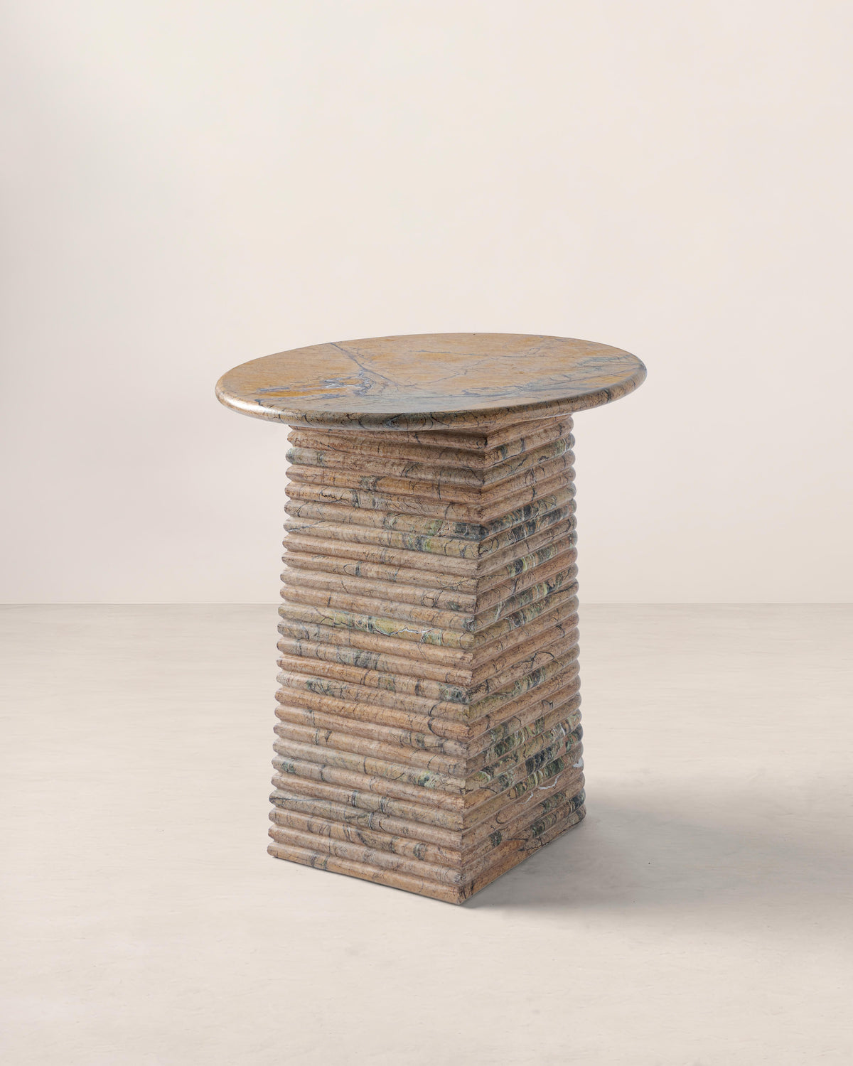 Basquiat Stone Carved Side Table