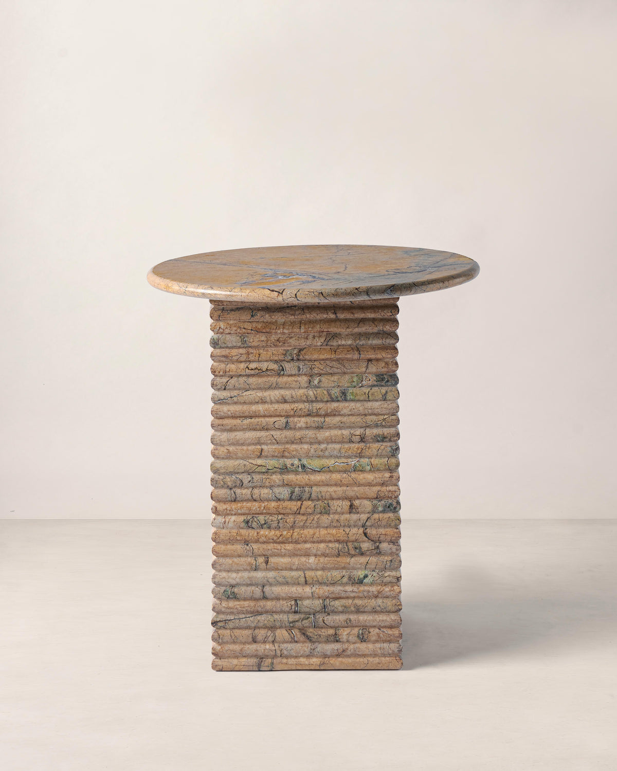 Basquiat Stone Carved Side Table