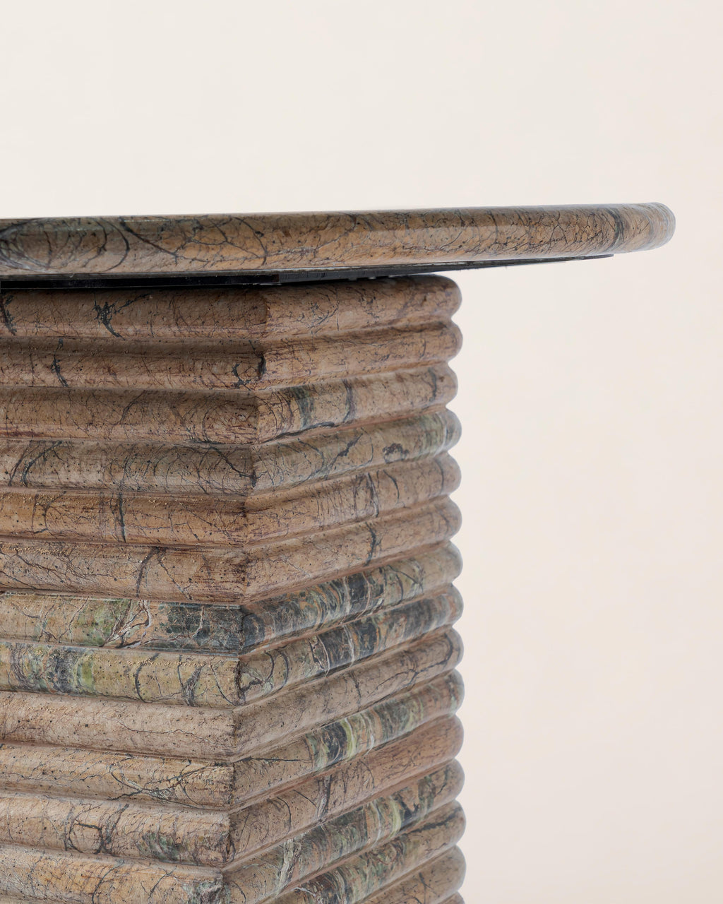 Basquiat Stone Carved Side Table