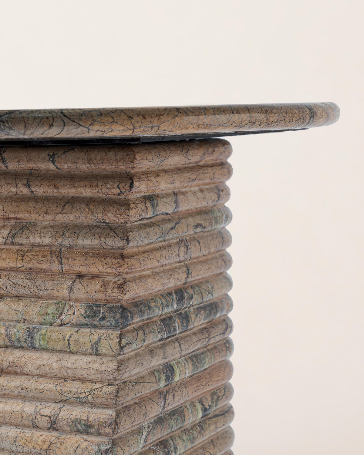 Basquiat Stone Carved Side Table