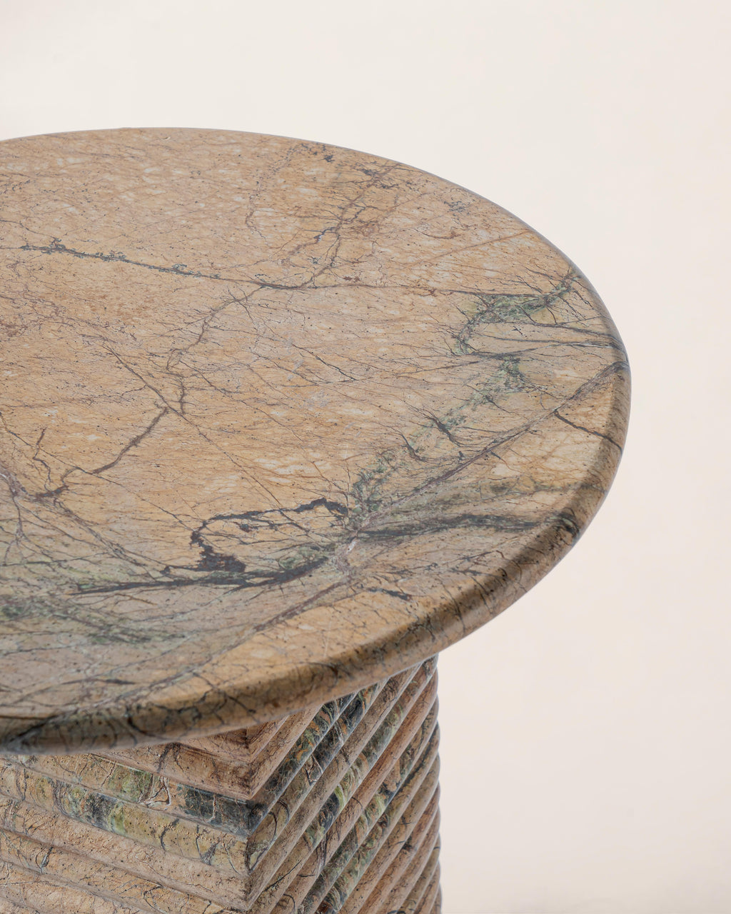 Basquiat Stone Carved Side Table