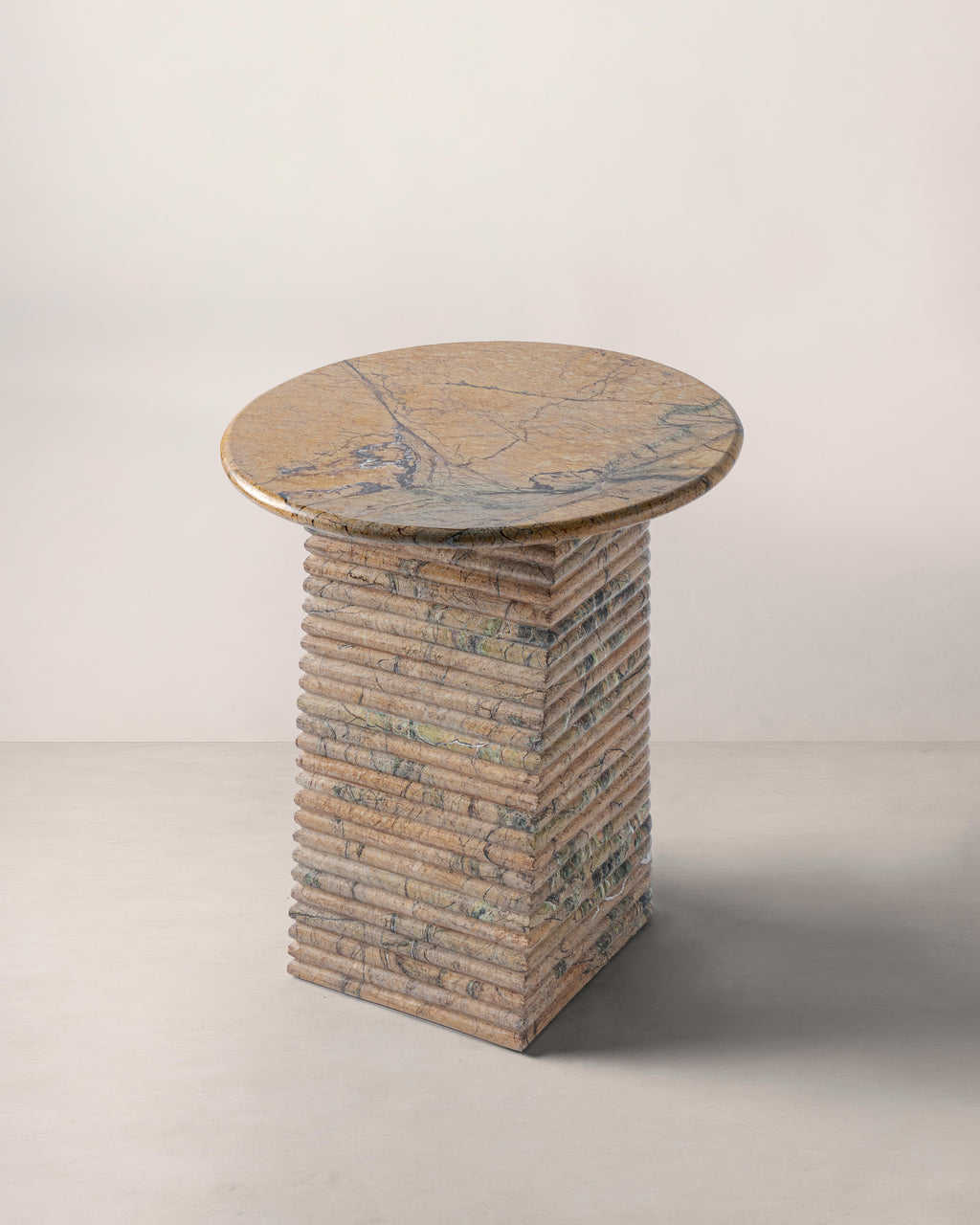 Basquiat Stone Carved Side Table