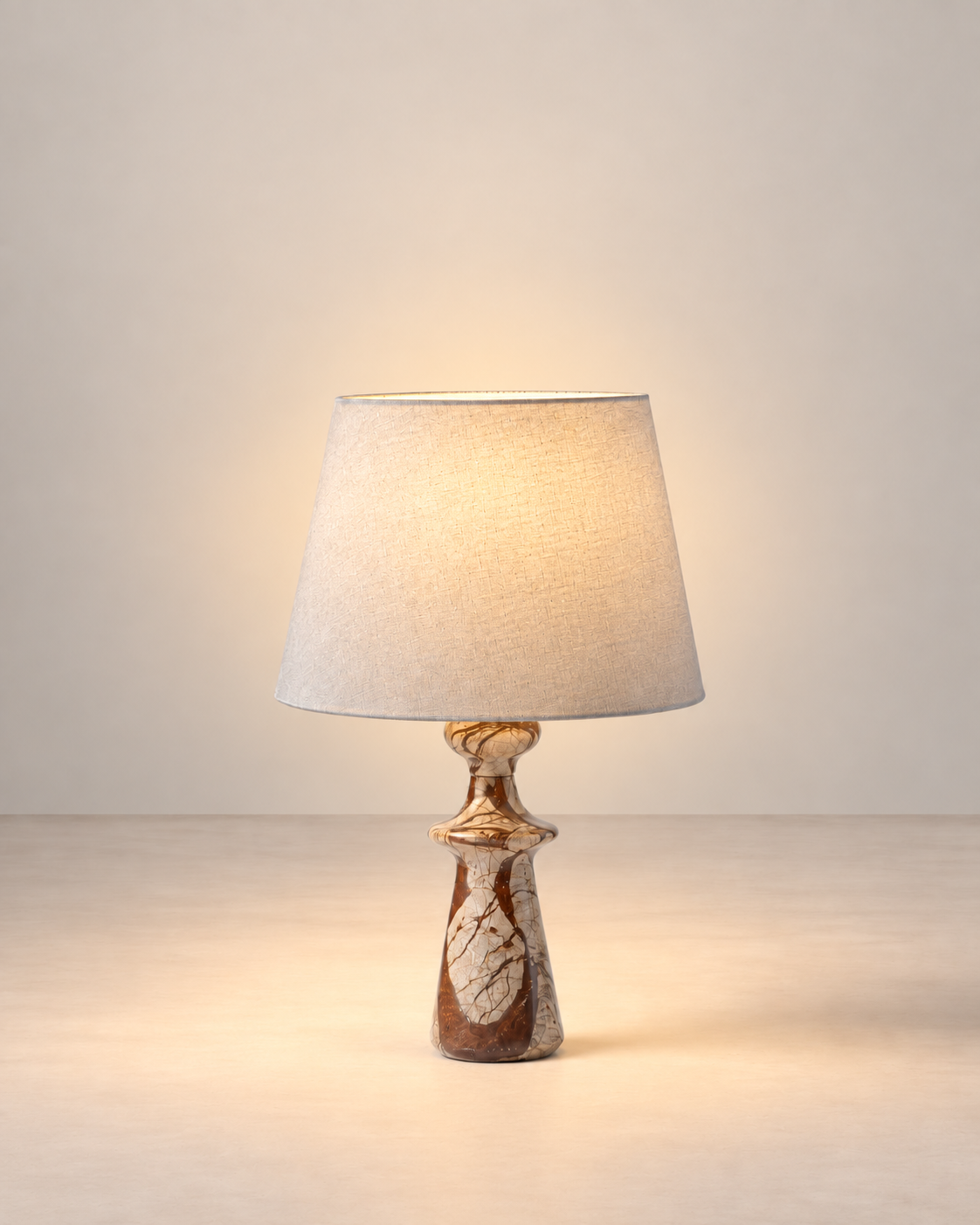 Rousseau Stone Carved Lamp