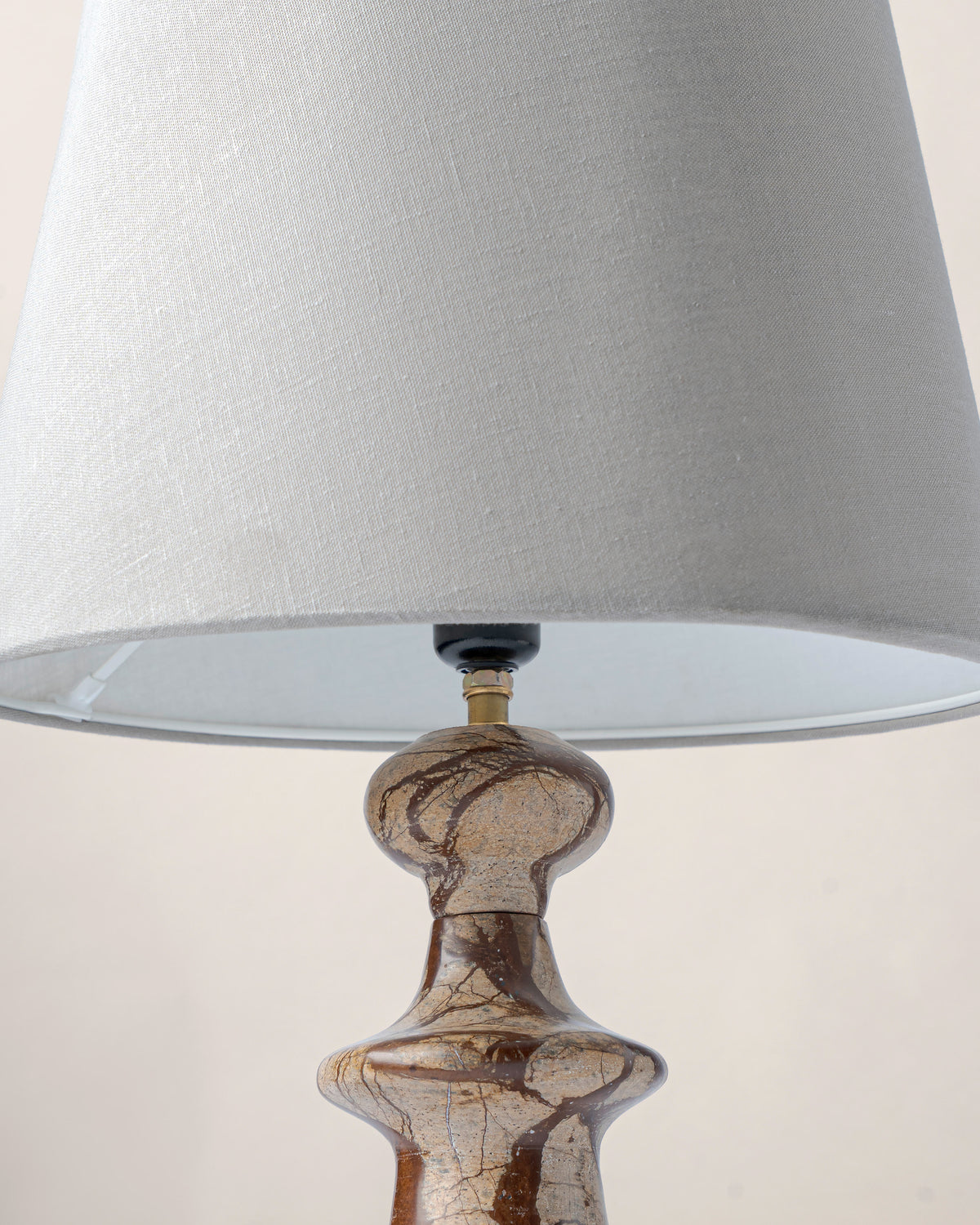 Rousseau Stone Carved Lamp