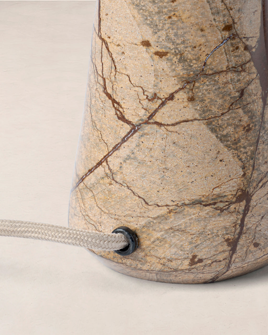 Rousseau Stone Carved Lamp