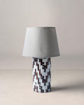 Kiefer Wooden/Multi Stone Inlay Table Lamp