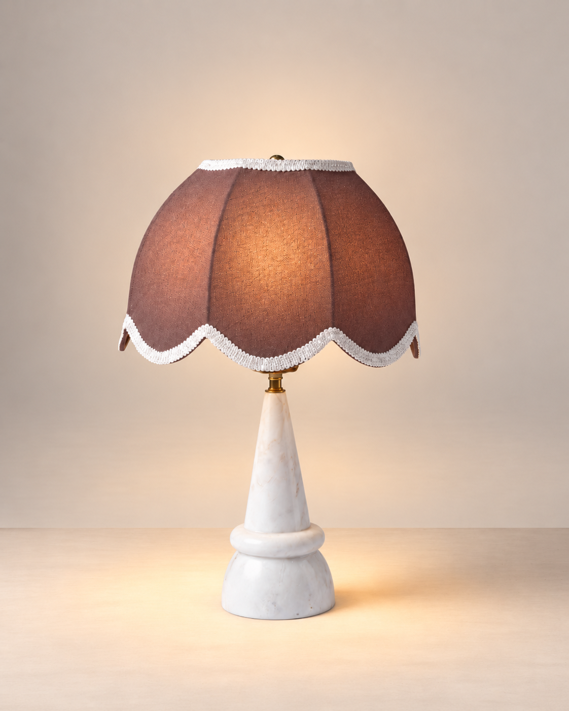 Mouille Stone Carved Lamp