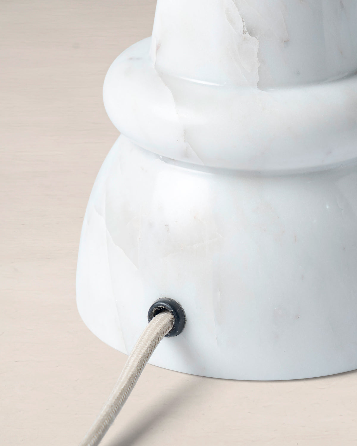 Mouille Stone Carved Lamp