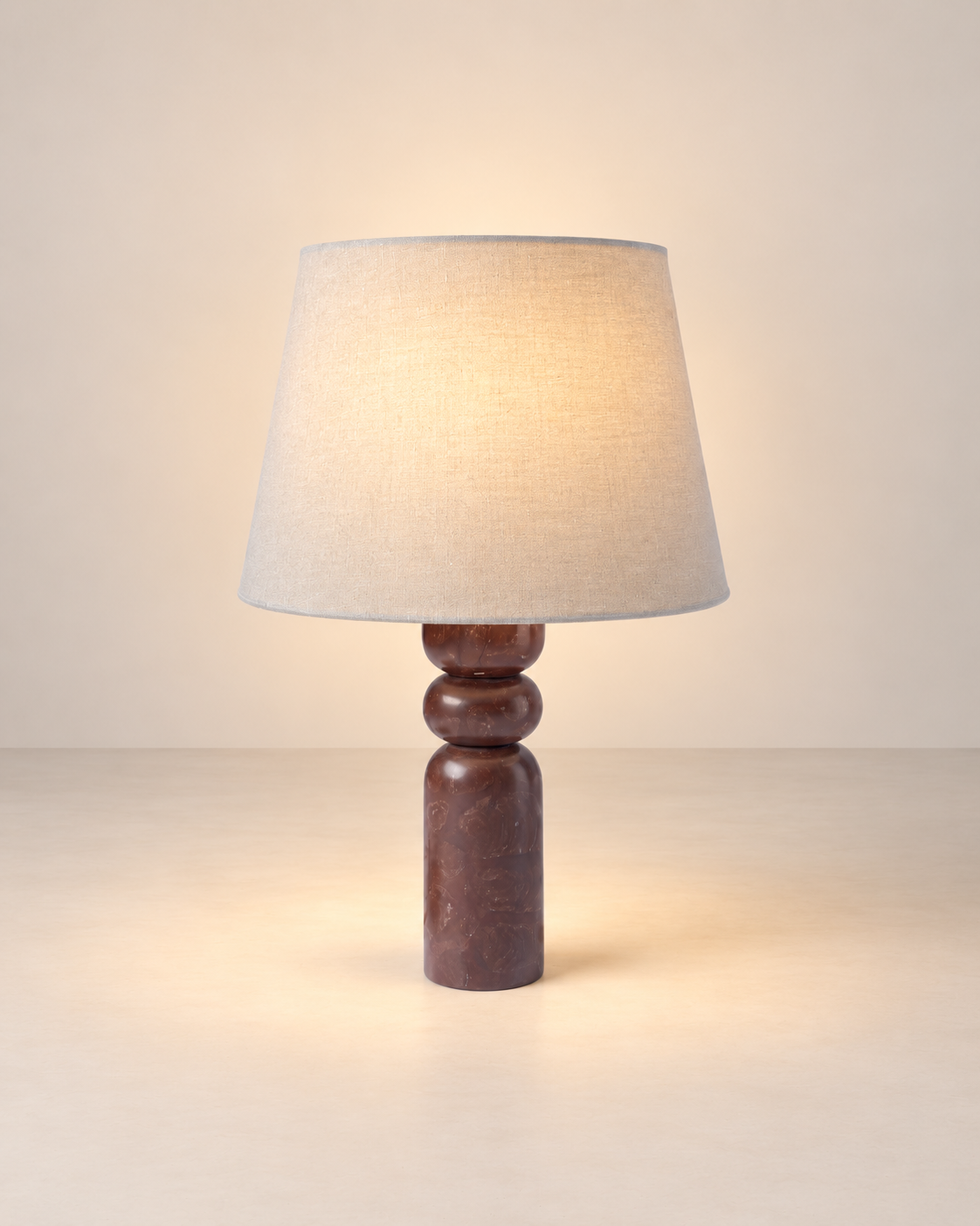 Théodore Stone Carved Lamp