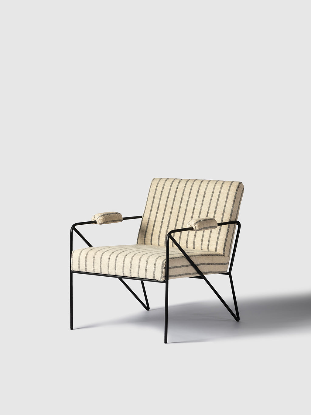 Wooden Upholstered Armchair