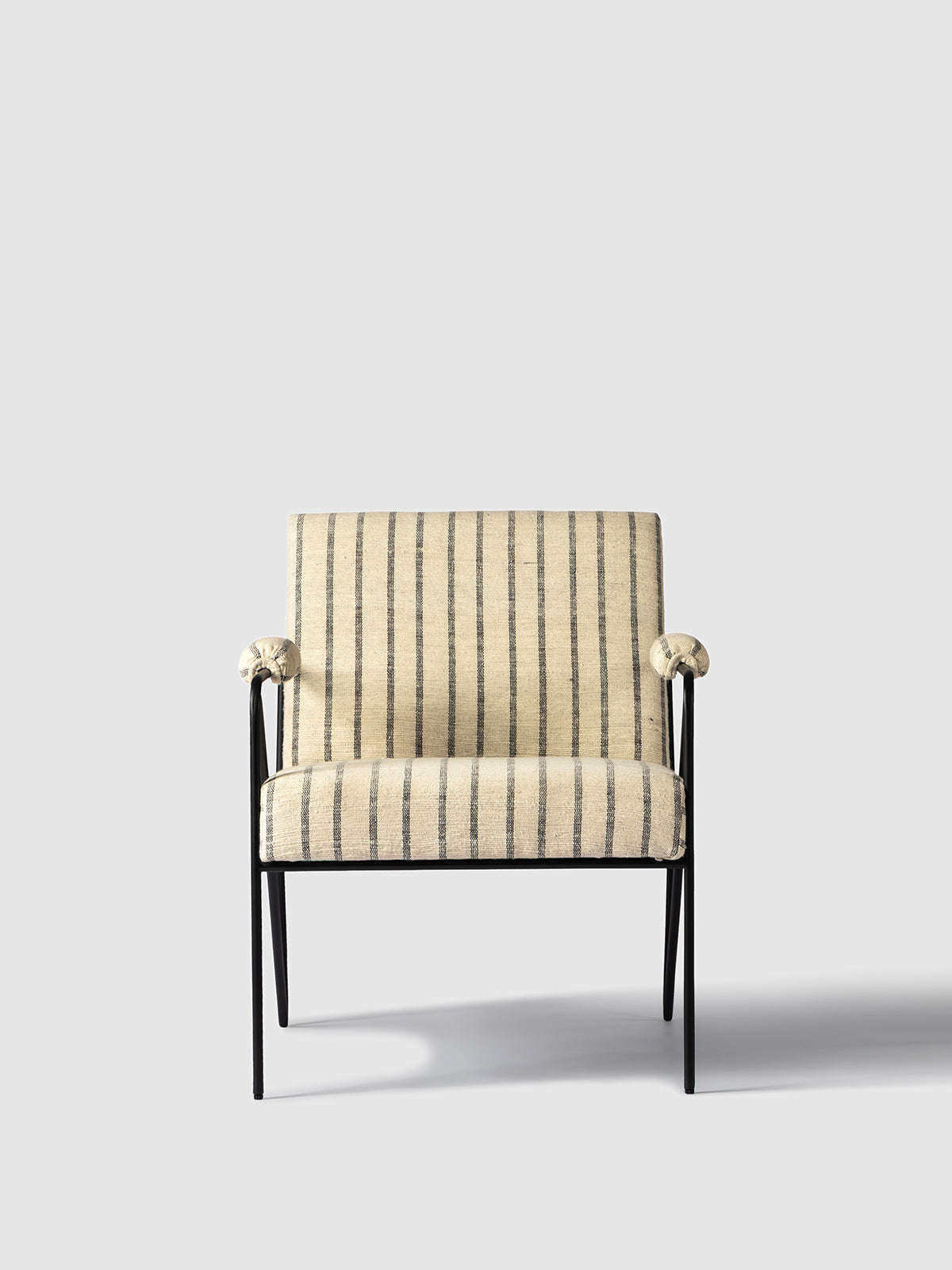 Wooden Upholstered Armchair