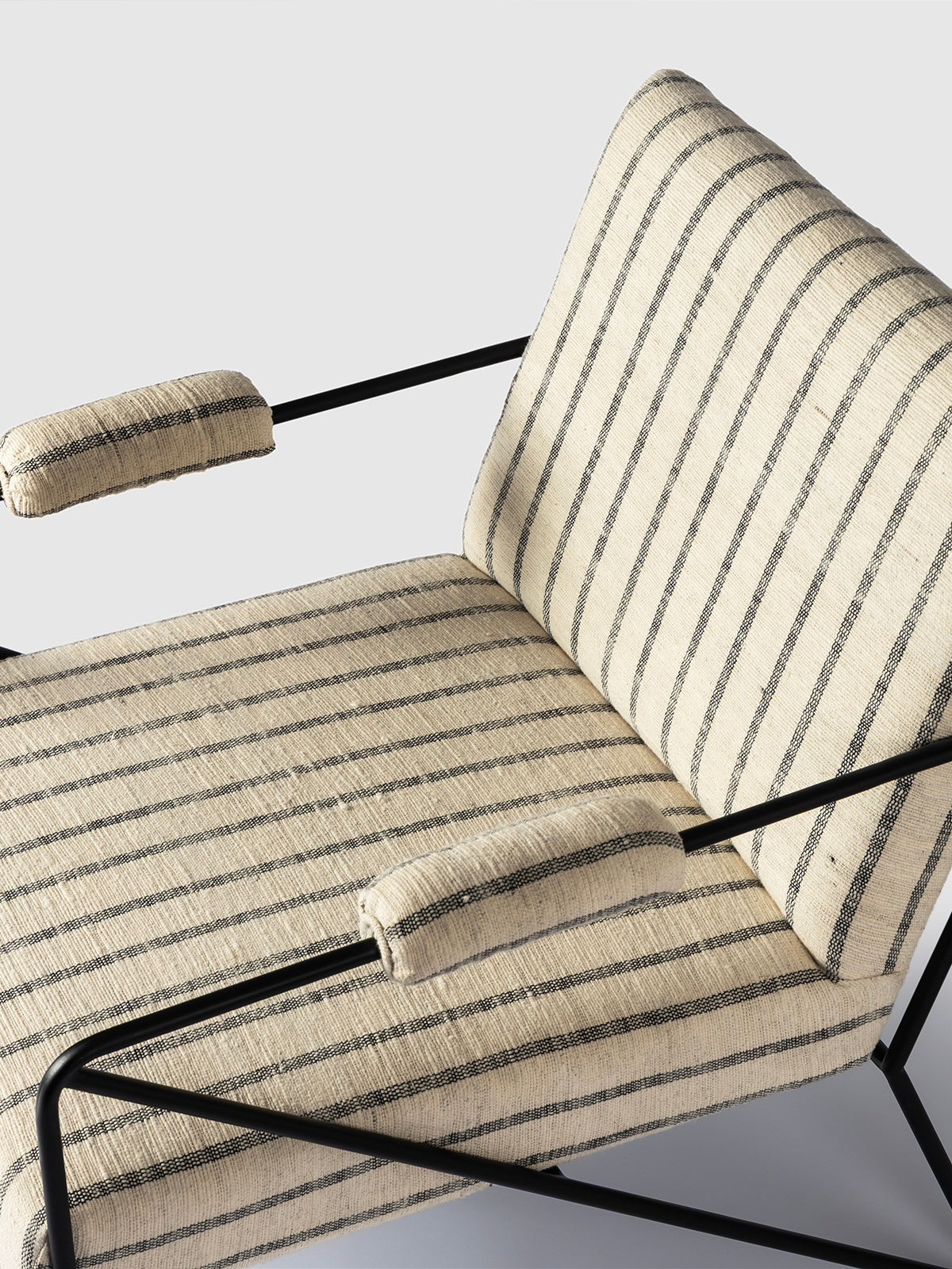 Wooden Upholstered Armchair