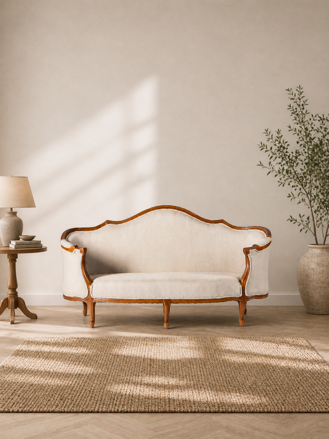 Wooden Upholstered Sofa