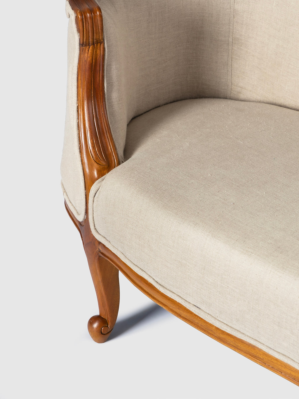Wooden Upholstered Sofa