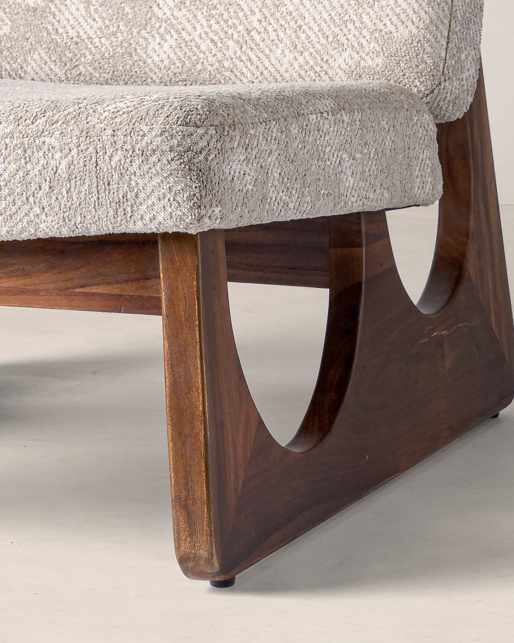 Picasso Wooden Upholstered Accent Chair