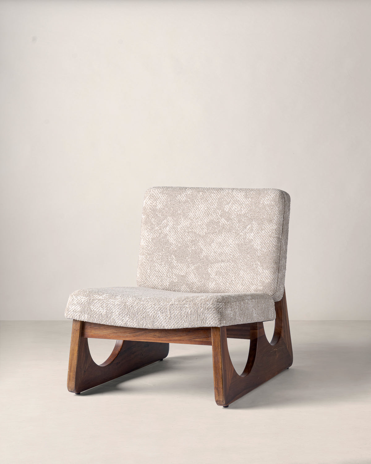 Picasso Wooden Upholstered Accent Chair